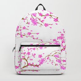 Japanese,sakura tree.Pink cherry blossom flower. Backpack