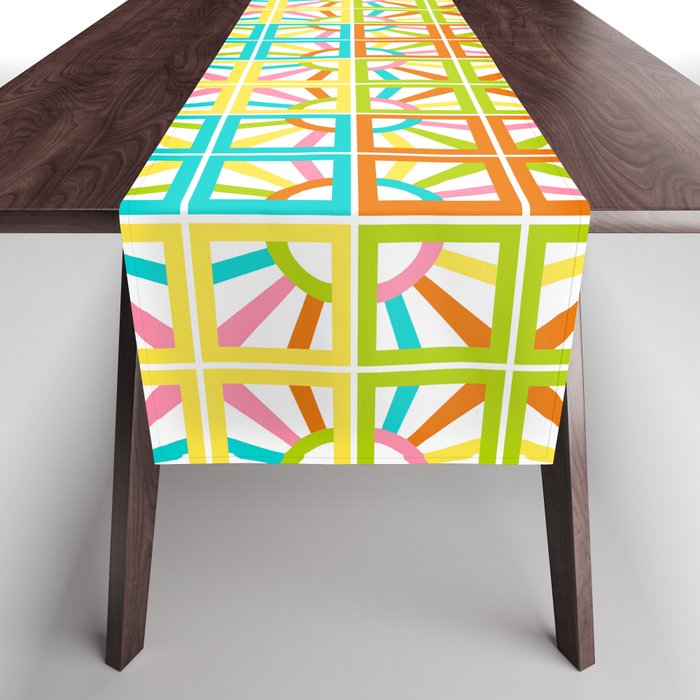 Breeze Block Eleven Multi PDC Table Runner