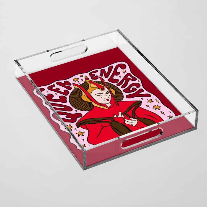 "Queen Energy - Padme Amidala" by Doodle by Meg Acrylic Tray
