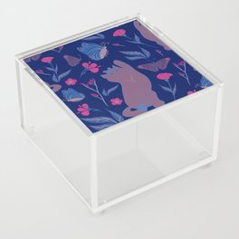 Cat's play - Pink and blue Acrylic Box