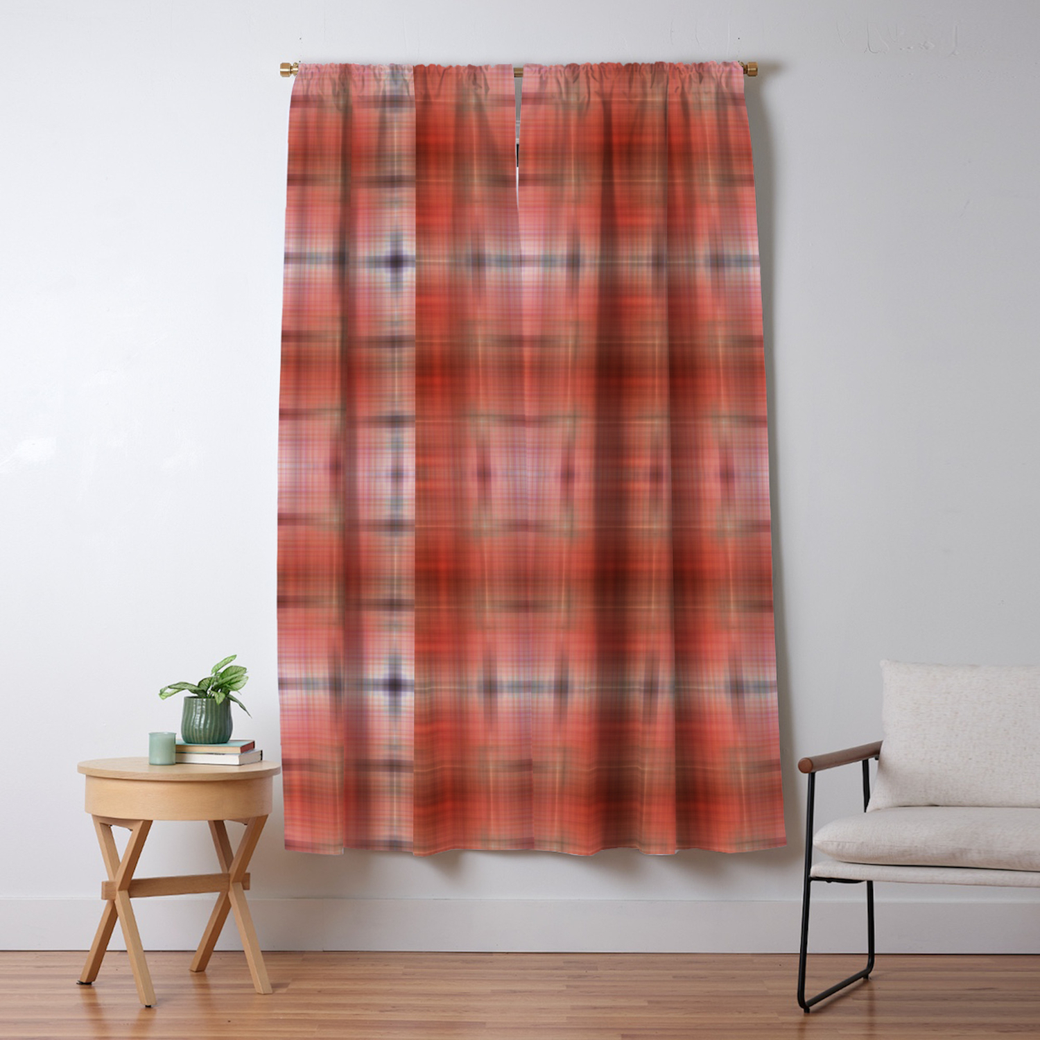Tie Dye Pattern Red Blackout Curtain By Annaki Society6