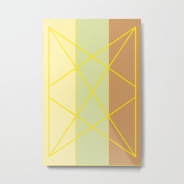 Retro Shapes geometric minimal abstract nr 2391 Metal Print | Retro, Simple, Relax, Geometric, Yoga, Happy, Shapes, Minimal, Pattern, Vector 
