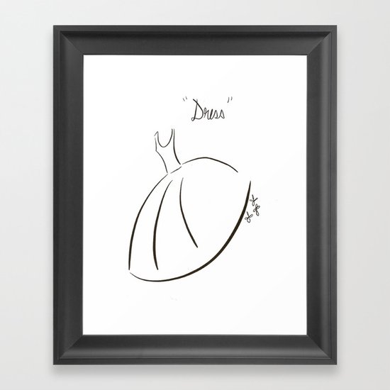 Dress Framed Art Print