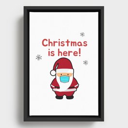 Christmas is here! Framed Canvas