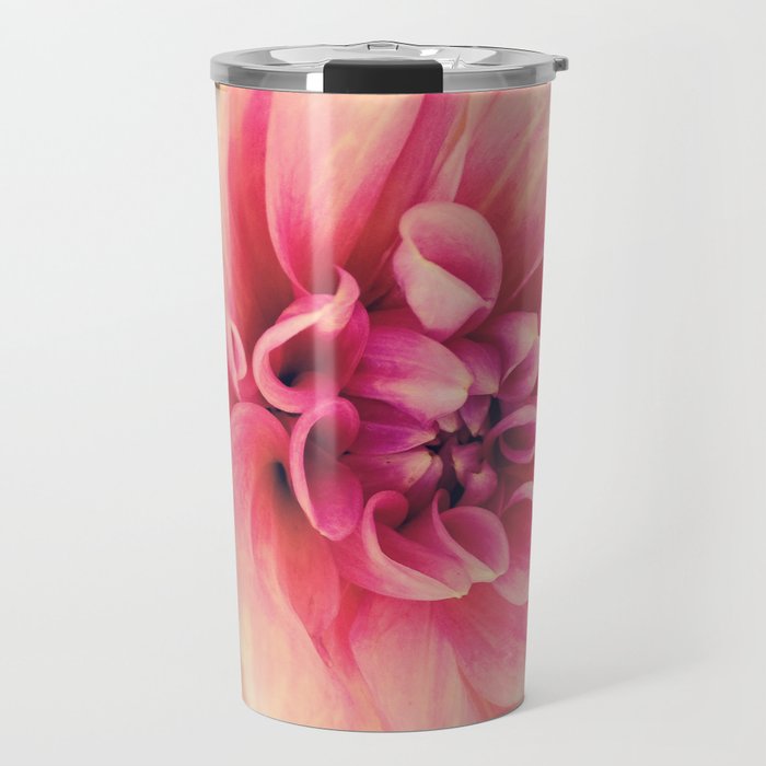 Her Smile (Spring Blooming Rose Pink Dahlia) Travel Mug