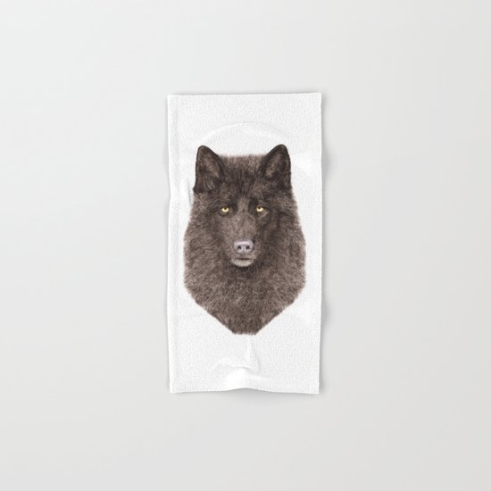 Black Wolf Hand & Bath Towel