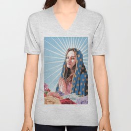Our Lady of Guadalupe V Neck T Shirt