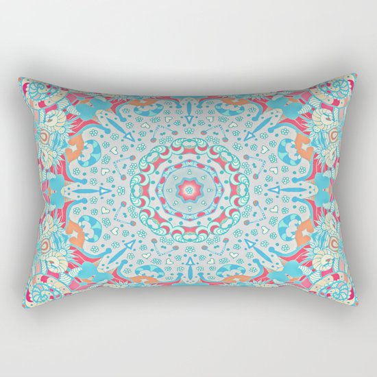 BOHO SUMMER JOURNEY MANDALA Rectangular Pillow