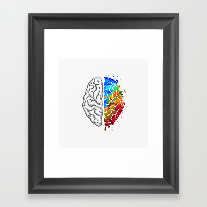 Creative Brain Framed Art Print