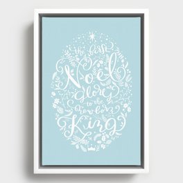 The First Noel Glory To The Newborn King- Christmas  Framed Canvas