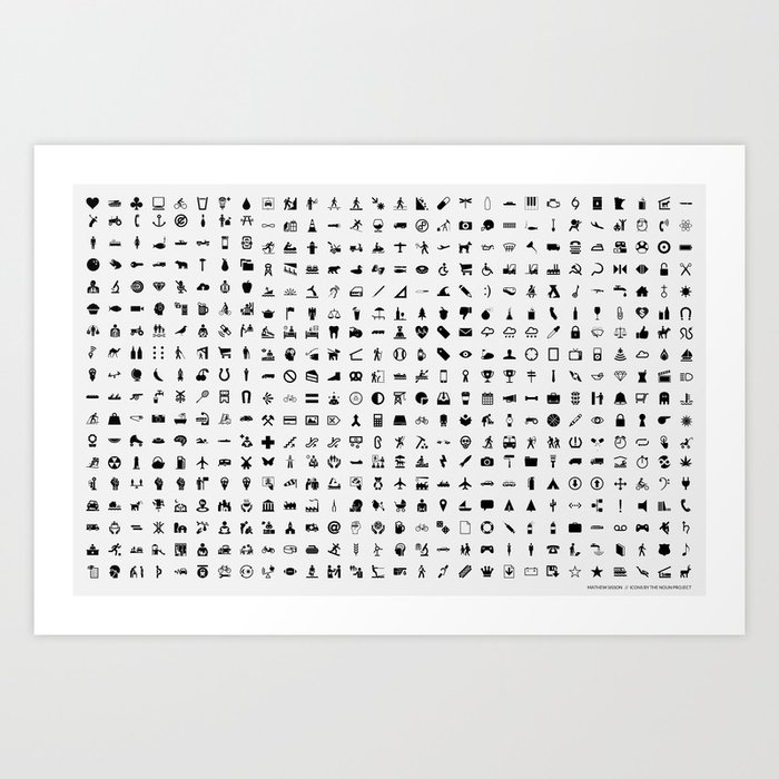 Icons are Beautiful Art Print