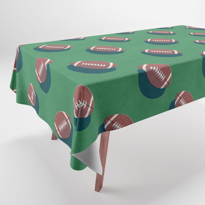 BALLS American Football - pattern Tablecloth