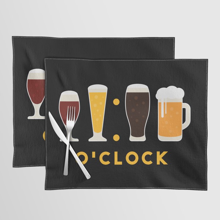 Beer O'clock Funny Placemat