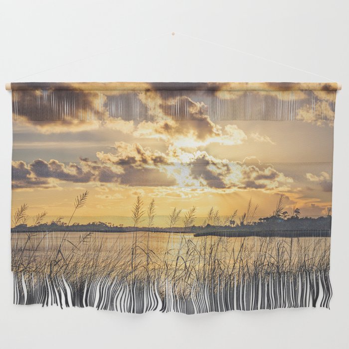 Old Fort Bayou Summer Sunset Wall Hanging