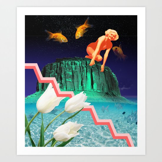 sometimes i feel happy Art Print
