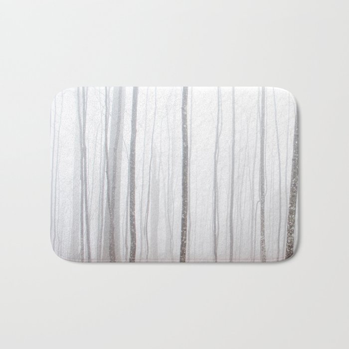 Misty Birch Forest Bath Mat