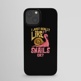 Giant African Snail Tiger Slug Achatina Pet iPhone Case