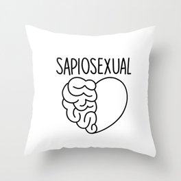 Sapiosexual Throw Pillow