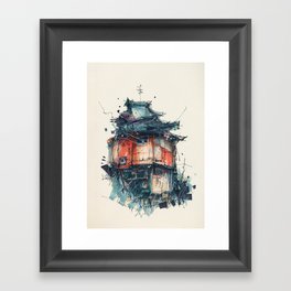 Japanese Hut Framed Art Print