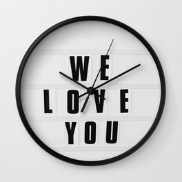 We Love You, New York Wall Clock