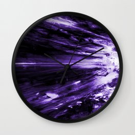 Supernova (purple) Wall Clock