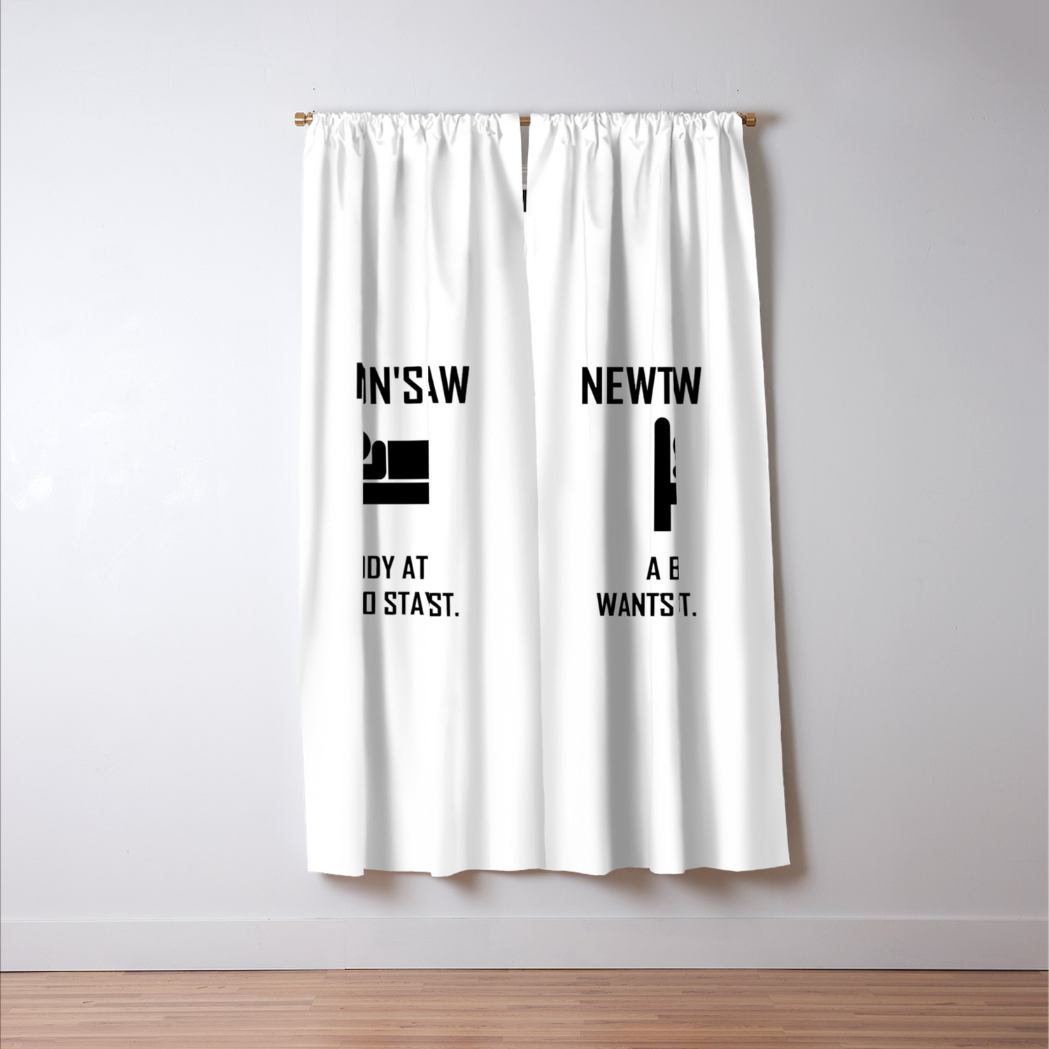 Newton S First Law Funny Physics Joke Blackout Curtain By Janetteswag96