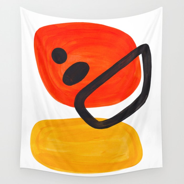 Midcentury Modern Colorful Abstract Pop Art Space Age Fun Bright