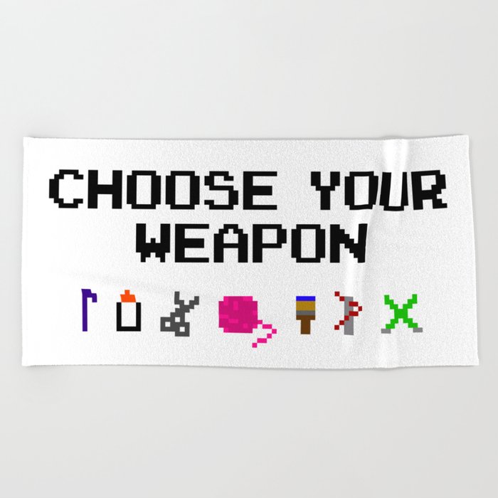 Choose Your Craft (White) Beach Towel