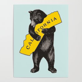 Vintage California Bear Poster