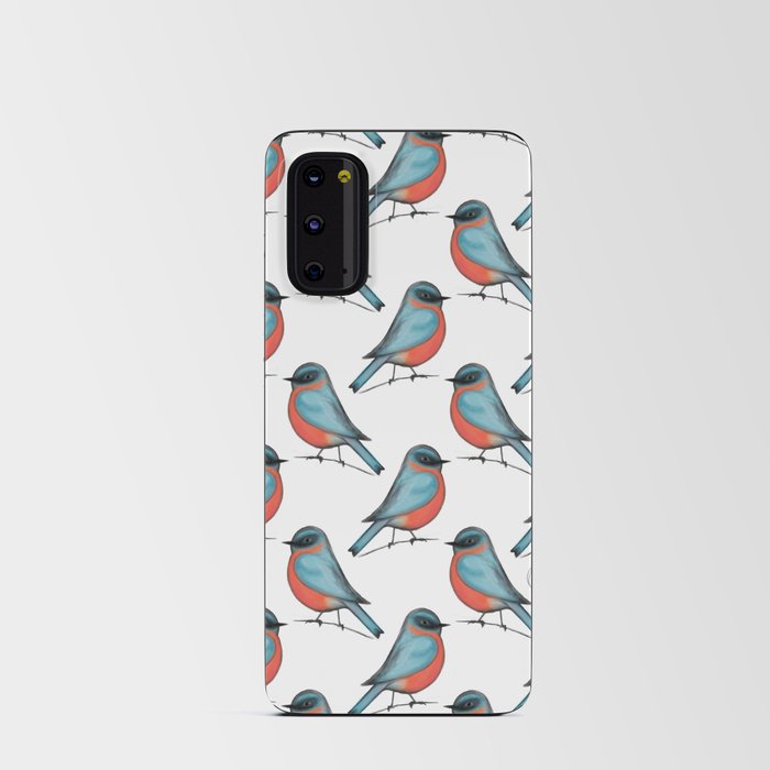 Little Blue Red Bird Android Card Case
