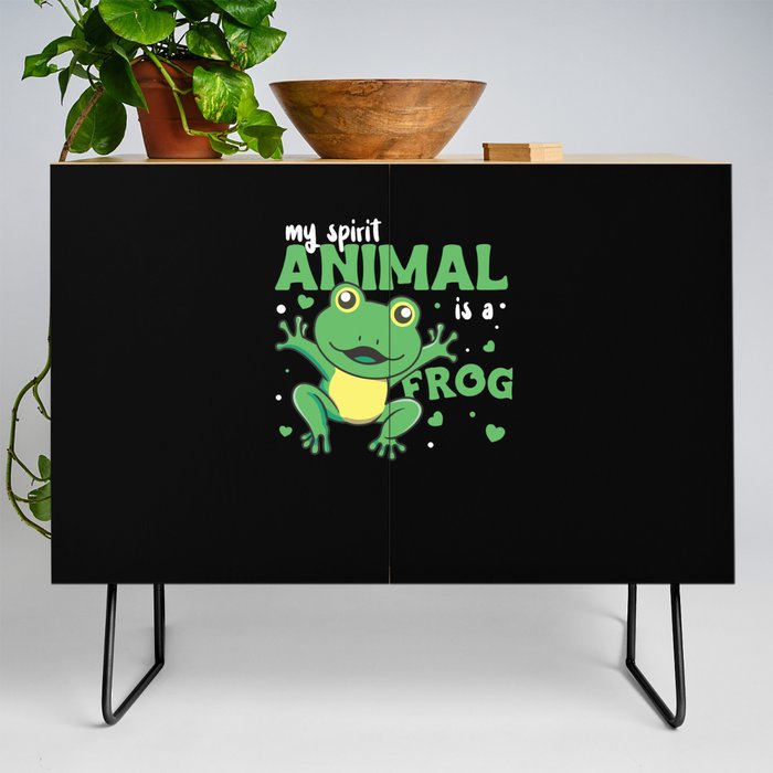 my spirit animal is a frog Frog Lovers Credenza