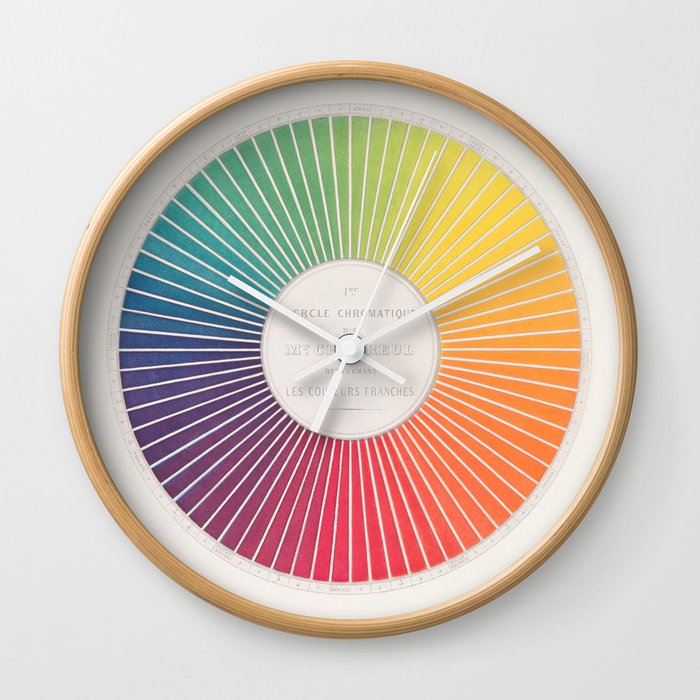Chevreul Color Wheel Wall Clock