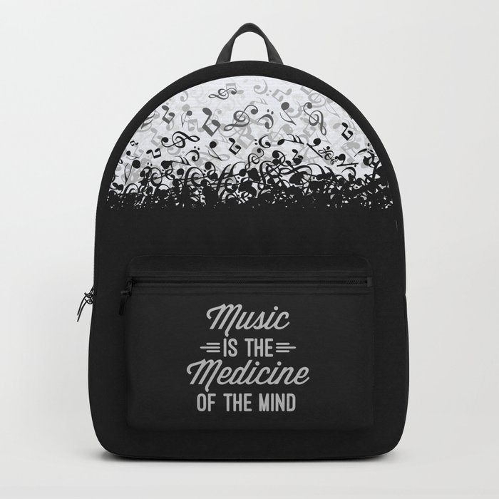 Music Medicine Mind Quote Backpack