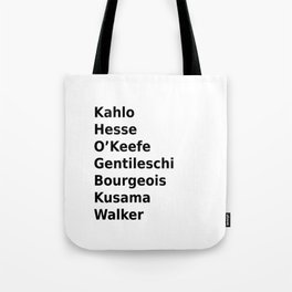 womxn artists Tote Bag