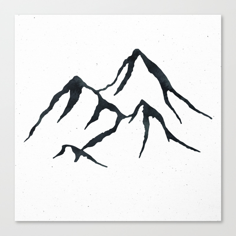 Mountains Black And White Canvas Print By Naturemagick Society6