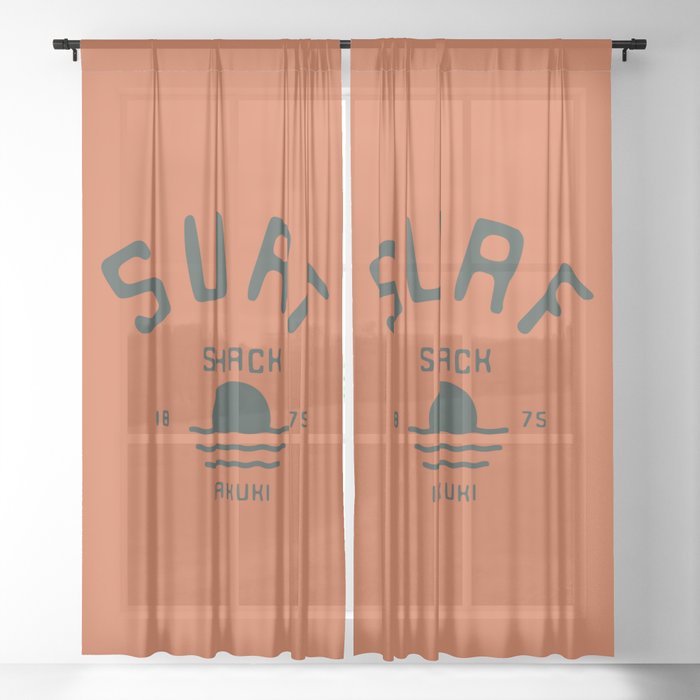 Surf Shack Sheer Curtain