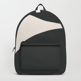 Black and White MidCentury Semi Circles  Backpack