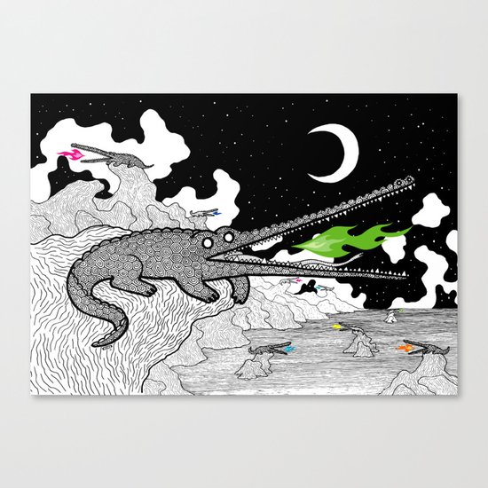 Crocodiles Canvas Print