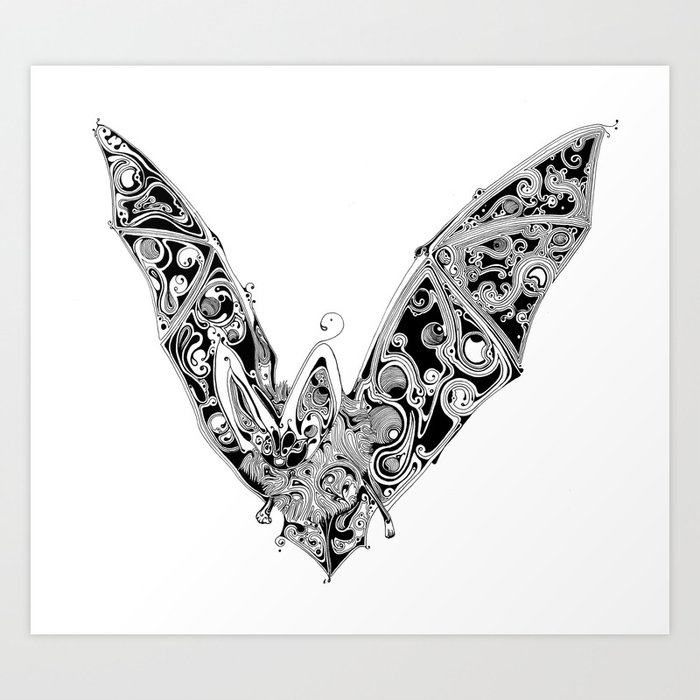 Bat Art Print