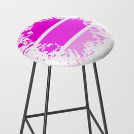 Paint Splashes - neon pink Bar Stool
