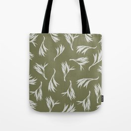 Harakeke Flax Seed pod (Olive green and light grey) Tote Bag