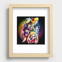 Sailor Moon - Chibi Candy (black edition) Recessed Framed Print