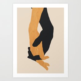 Holding Hands 2 Art Print