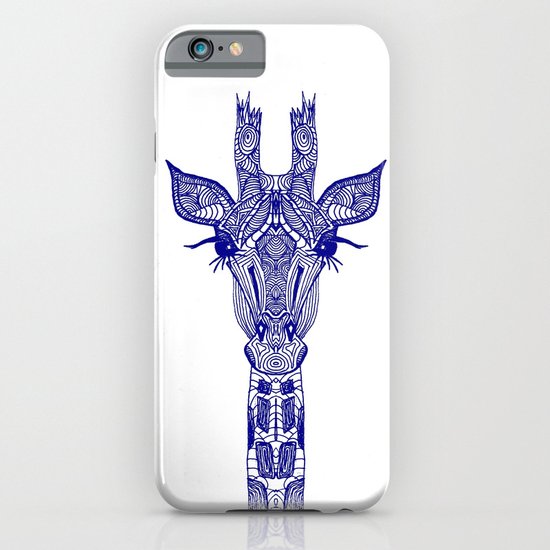 GIRAFFE BLUE iPhone & iPod Case