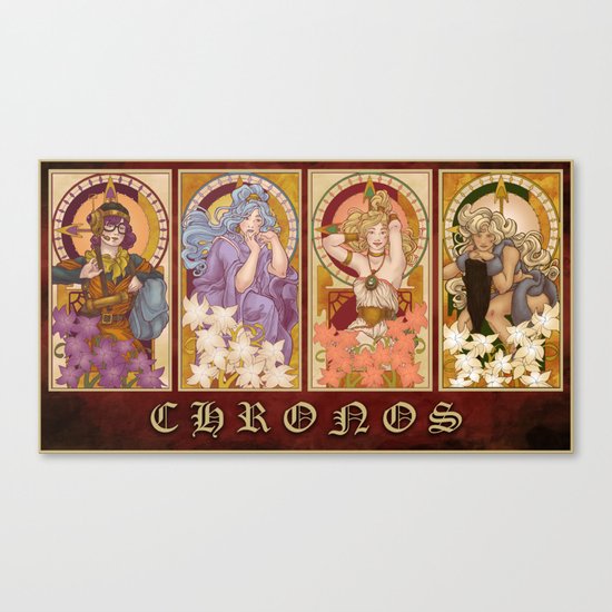 CHRONOS Nouveau Canvas Print