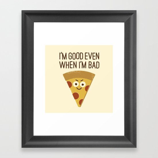 Mozzarelativity Framed Art Print
