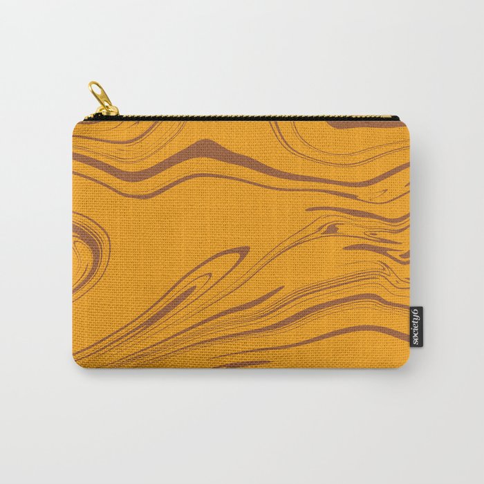Marble retro liquid honey flow Carry-All Pouch