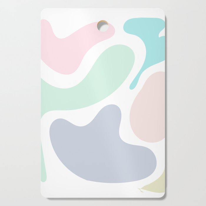 34 Abstract Shapes Pastel Background 220729 Valourine Design Cutting Board