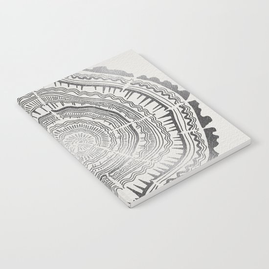 Growth Rings – 65 Years – Silver Notebook