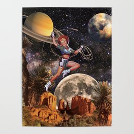 Space Cowgirl Poster